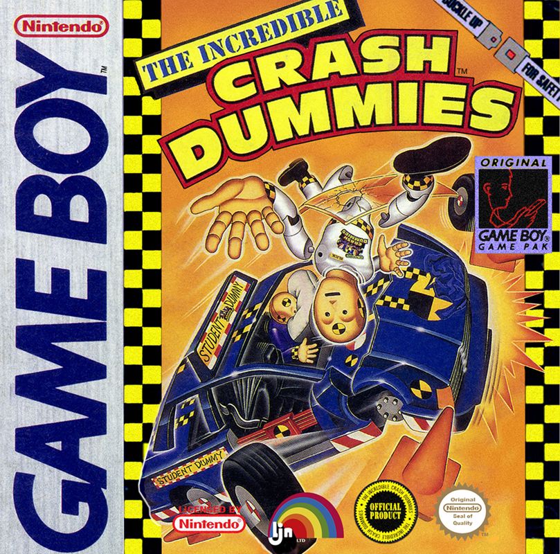 Incredible Crash Dummies box art for Sega Game Gear